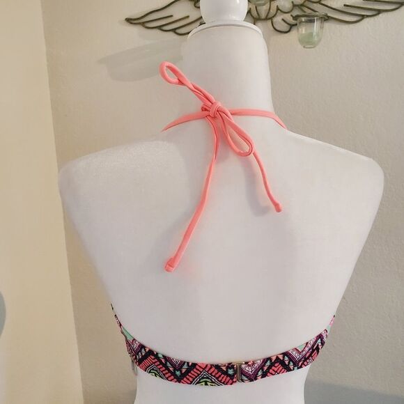 NWT Zumiez Trillium NWT neon print bikini top - Picture 3 of 14